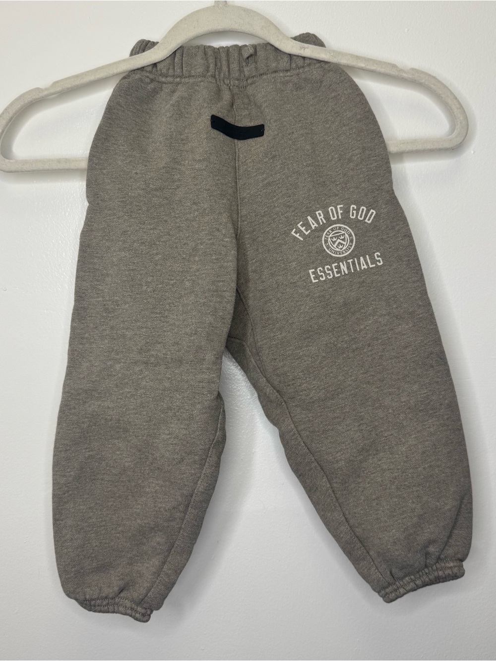 Kids Toddler Essentials Fear of God Classic Fleece Sweatpants Heather Grey 2/3 - Picture 3 of 10